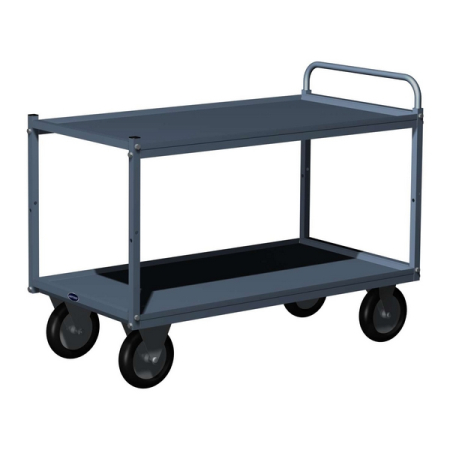 Тележка инструментальная открытая Titan с 2 полками, темно-серая, Ferrum 08.520-7016