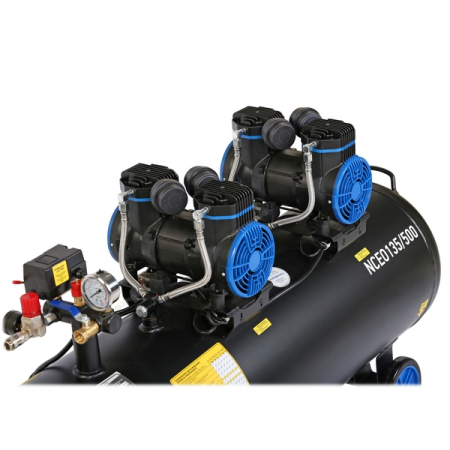NORDBERG NCEO135/500 Компрессор безмасляный 220В, ресивер 135л, 500л/мин
