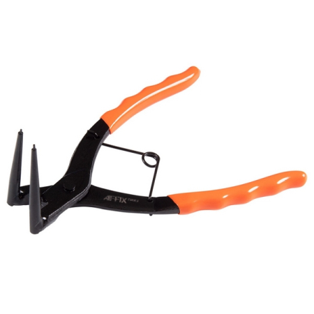 Съемник стопорных колец 180 мм, загнутые удлиненные, сжатие, AFFIX AF03320180L