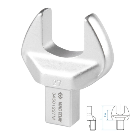 Насадка рожковая серии FIT, 27 мм, 14x18 мм KING TONY 34501227M