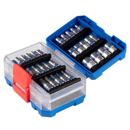 KING TONY 2549MR-EB Набор торцевых головок и насадок 1/4", 4-14 мм, 49 предметов