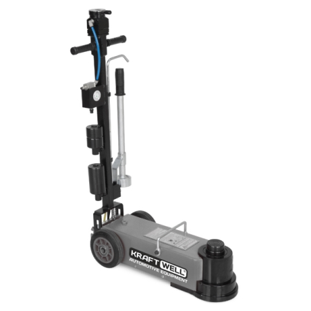 Домкрат пневмогидравлический двухступенчатый, 30/15 тонн, KRAFTWELL KRWAJ30-2T