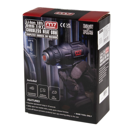 Аккумуляторный термофен, 18 В, без аккум. и ЗУ, MIGHTY SEVEN  DHG-101