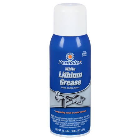 Смазка литиевая белая, 304 г, аэрозоль, Permatex White Lithium Grease