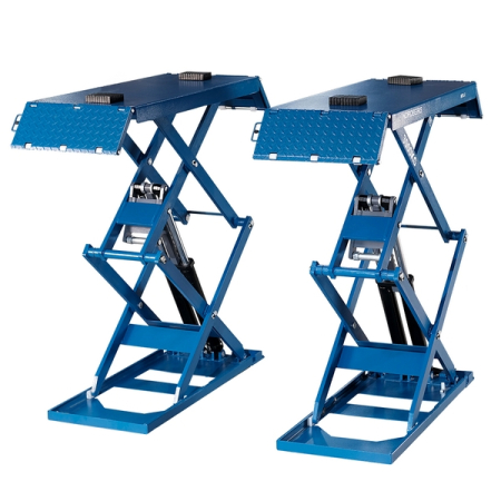 Nordberg N631L-3 Подъемник ножничный электрогидравлический низкопрофильный 3 т, 220 В, синий