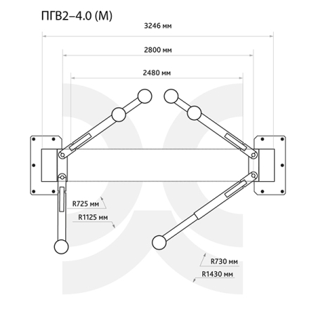 Подъемник автомобильный двухстоечный электрогидравлический, 4 т, СТАНКОИМПОРТ ПГВ2-4.0 (М) (380В)