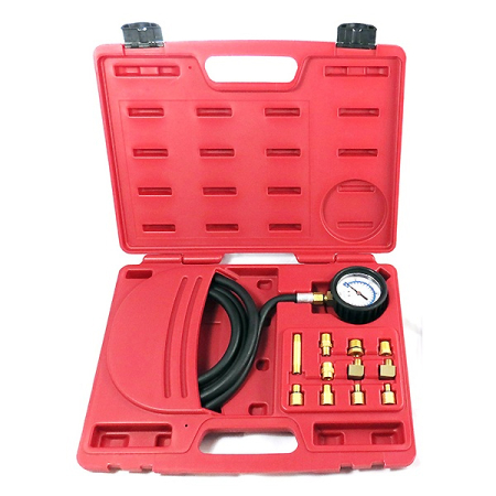 Манометр для измерения давления масла с комплектом адаптеров, 0-21 бар Мастак 120-20012C