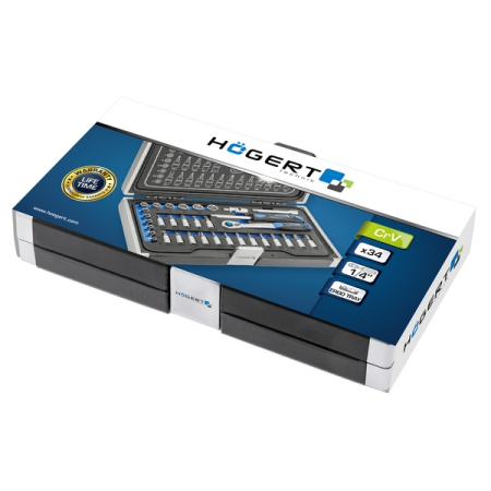 Набор инструментов, 34 шт, HOEGERT HT1R464 Набор инструментов, 34 шт, HOEGERT HT1R464