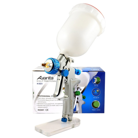 Краскопульт с верхним бачком, сопло 1,4 мм, Auarita H-931-LVMP-14