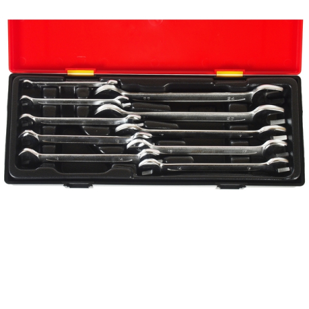 Набор ключей рожковых, 6-24 мм, 10 предметов, JTC-K6103