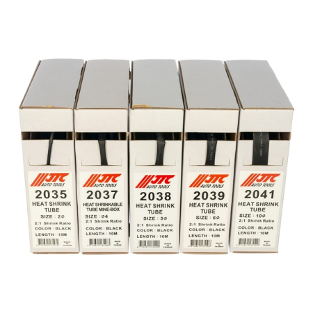 Трубка термоусадочная d=2, 4, 5, 6, 10 мм, общая длина 55 м, набор, JTC-2042