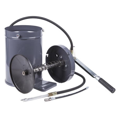 Нагнетатель солидола с ручным приводом, 10 л, KraftWell KRW1797A