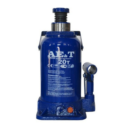 Домкрат бутылочный гидравлический, 20 тонн, AE&T T20220