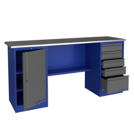 Верстак слесарный гаражный двухтумбовый Верстакофф PROFFI-E 218 Т Д5