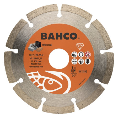 Диск отрезной алмазный универсальный 230x2.6х22.23 мм BAHCO 3917-230-7S-U Диск отрезной алмазный универсальный 230x2.6х22.23 мм BAHCO 3917-230-7S-U