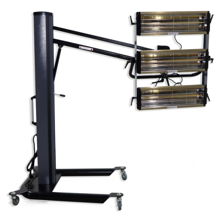 Инфракрасная сушка на стойке, 3 софита, KraftWell KRW-IR3A