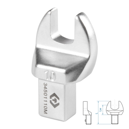 Насадка рожковая серии FIT, 10 мм, 9x12 мм KING TONY 34501110M
