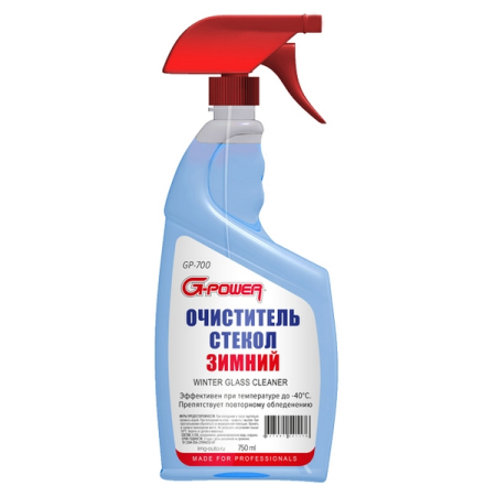 Очиститель стекол и зеркал зимний, 750 мл, спрей-триггер, G-Power GP-700