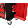 Тележка инструментальная, 7 ящиков, 2 боковых отсека, красная JTC-S1070