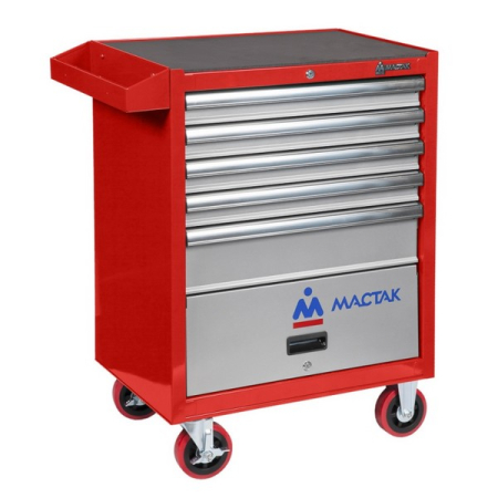 Набор инструментов "ПРОФИ" в красной тележке, 299 предметов МАСТАК 52-05299R