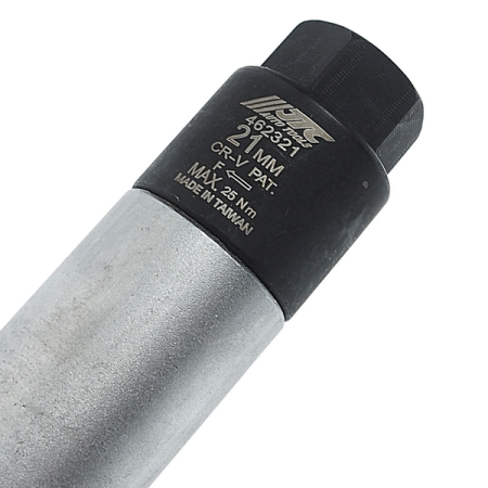 Головка свечная 12-гранная 3/8", 21 мм, с фиксированным усилием затяжки JTC-4623-21