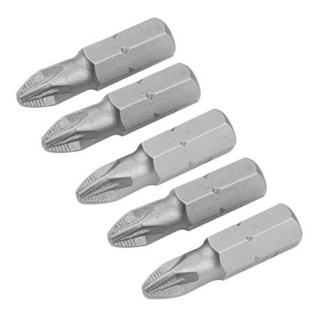 Набор вставок (бит) 1/4", Pozidriv PZ2, 25 мм, 5 предметов TOLSEN TT20273