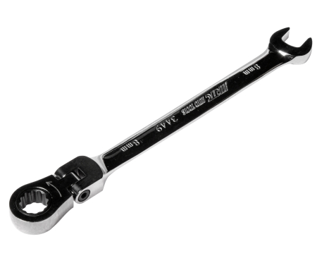 Ключ комбинированный 8х8мм трещоточный шарнирный JTC