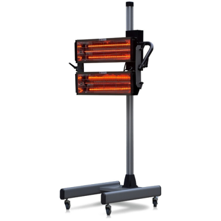 Инфракрасная сушка на стойке, 2 софита, KraftWell KRW-IR2