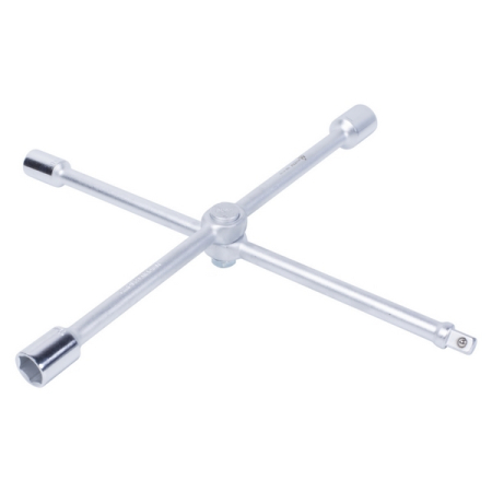 Ключ балонный крестообразный складной 1/2 дюйма, 400 мм, 17x19x21 мм, Мастак 028-41179