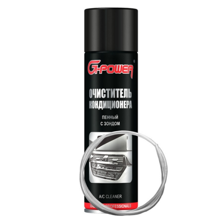Очиститель кондиционера пенный с зондом, 650 мл, аэрозоль, G-Power GP-517 Очиститель кондиционера пенный с зондом, 650 мл, аэрозоль, G-Power GP-517