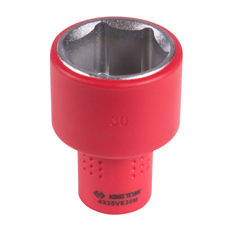 KING TONY 4335VE30M Головка торцевая диэлектрическая шестигранная 1/2”, 30 мм