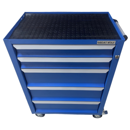 Инструментальная тележка, 5 ящиков, синяя, Great Wolf GWT-K5B