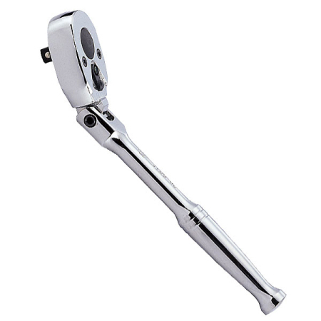 KING TONY 2789-06P Трещотка 1/4 дюйма 24 зубца шарнирная флажковая, шариковый фиксатор