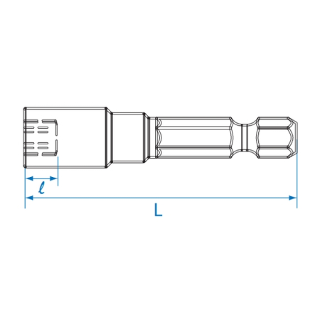 KING TONY 7616506M Головка для шуруповерта, шестигранная 1/4", 6 мм, L=65 мм, магнитная KING TONY 7616506M Головка для шуруповерта, шестигранная 1/4", 6 мм, L=65 мм, магнитная