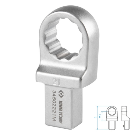 Насадка накидная серии FIT, 21 мм, 14x18 мм KING TONY 34502221M