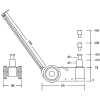 Nordberg N601 Домкрат подкатной пневмогидравлический 60 тонн