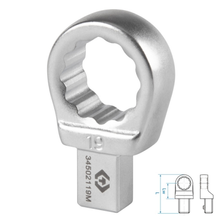 Насадка накидная серии FIT, 19 мм, 9x12 мм KING TONY 34502119M