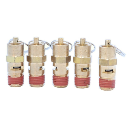 Клапан предохранительный пневматический M1/4", 16 бар, 5 шт, KraftWell KRW-SV14M-5