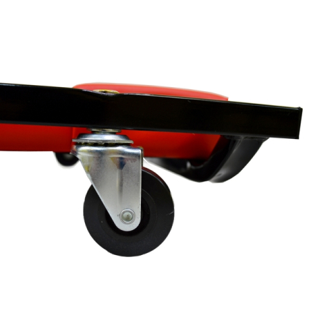 Лежак подкатной низкопрофильный складной, красный, Great Wolf GWC-3