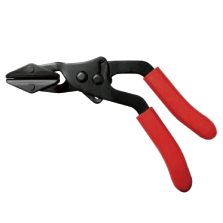 Зажим с фиксатором для шлангов, 225 мм, изогнутый, МАСТАК 036-02225