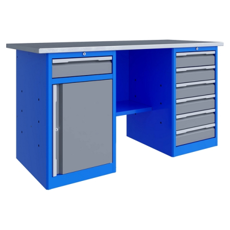 Верстак слесарный двухтумбовый Верстакофф TNC 161.68.1