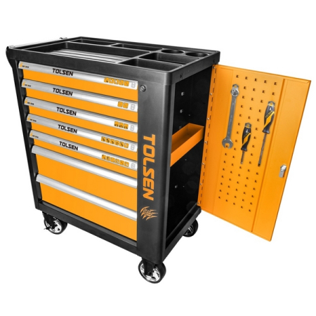 Набор инструментов BOXER в черной тележке, 157 предметов, TOLSEN TT85415