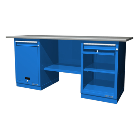 Верстак слесарный двухтумбовый с оцинкованной столешницей Феррум 01.211-G5015 Верстак слесарный двухтумбовый с оцинкованной столешницей Феррум 01.211-G5015