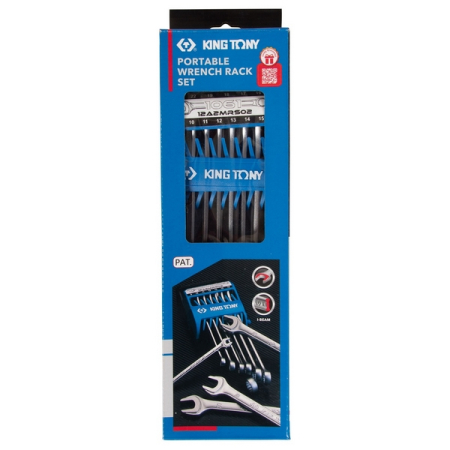 KING TONY 12A2MRS02 Набор комбинированных удлиненных ключей, 8-22 мм, 12 предметов