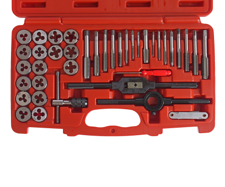Набор метчиков и плашек 40 предметов в кейсе JTC