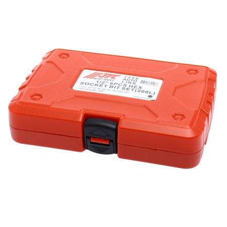 Набор бит-головок 1/2" HEX H5-H12, L=200 мм, 6 предметов, JTC-7256