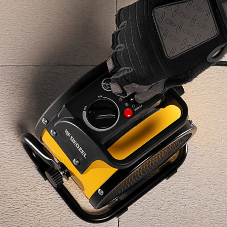 Тепловая пушка электрическая, керамический нагреватель, 230 В, 100 м3/ч, 2 кВт Denzel DHC 2-100