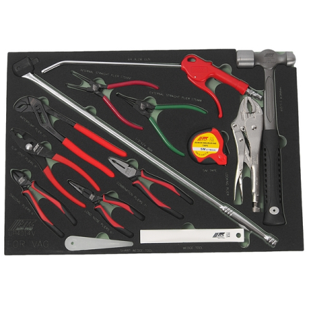 Набор слесарно-монтажных инструментов (VAG) в ложементе, 14 предметов, JTC-UP4014V