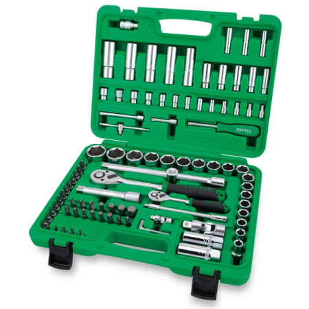 Набор инструментов в чемодане, 94 предметов, TOPTUL GCAI094R