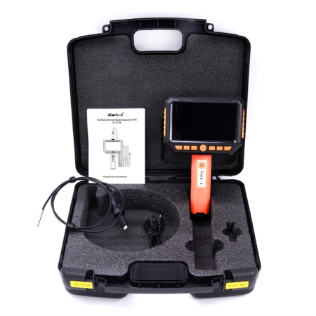 Видеоэндоскоп, экран 5", 1 камера 2Мп, сменный зонд 1м, 3.9мм, iCartool IC-V116C